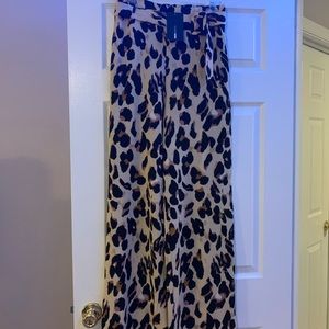Wildest Dreams Belted Flare Pants (Leopard Print)